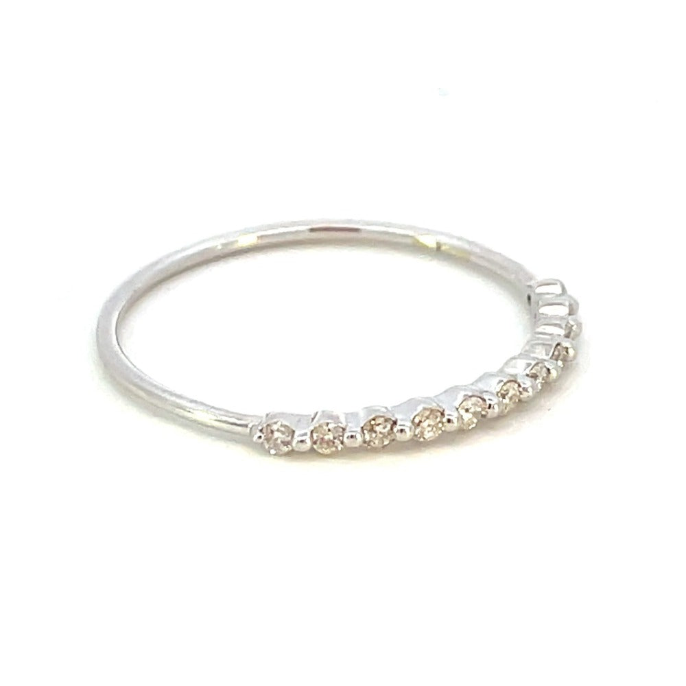 14KW Half-Eternity Diamond Band side 1