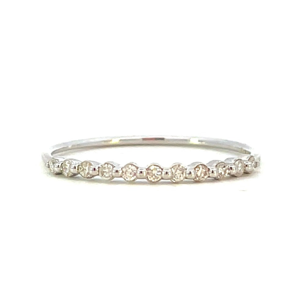 14KW Half-Eternity Diamond Band