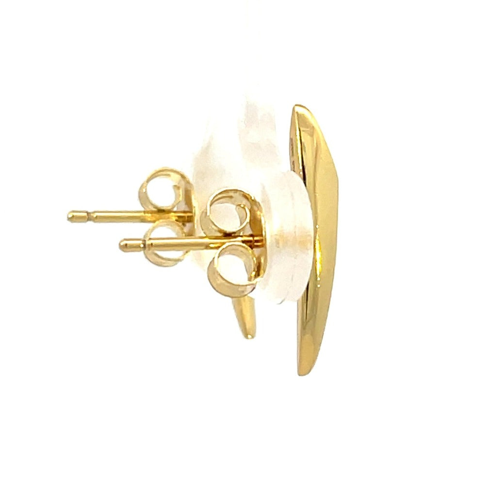 Ania Haie Sterling Silver Arrow Climber Earrings with Gold Overlay backs