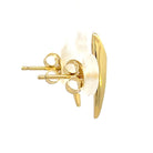 Ania Haie Sterling Silver Arrow Climber Earrings with Gold Overlay backs