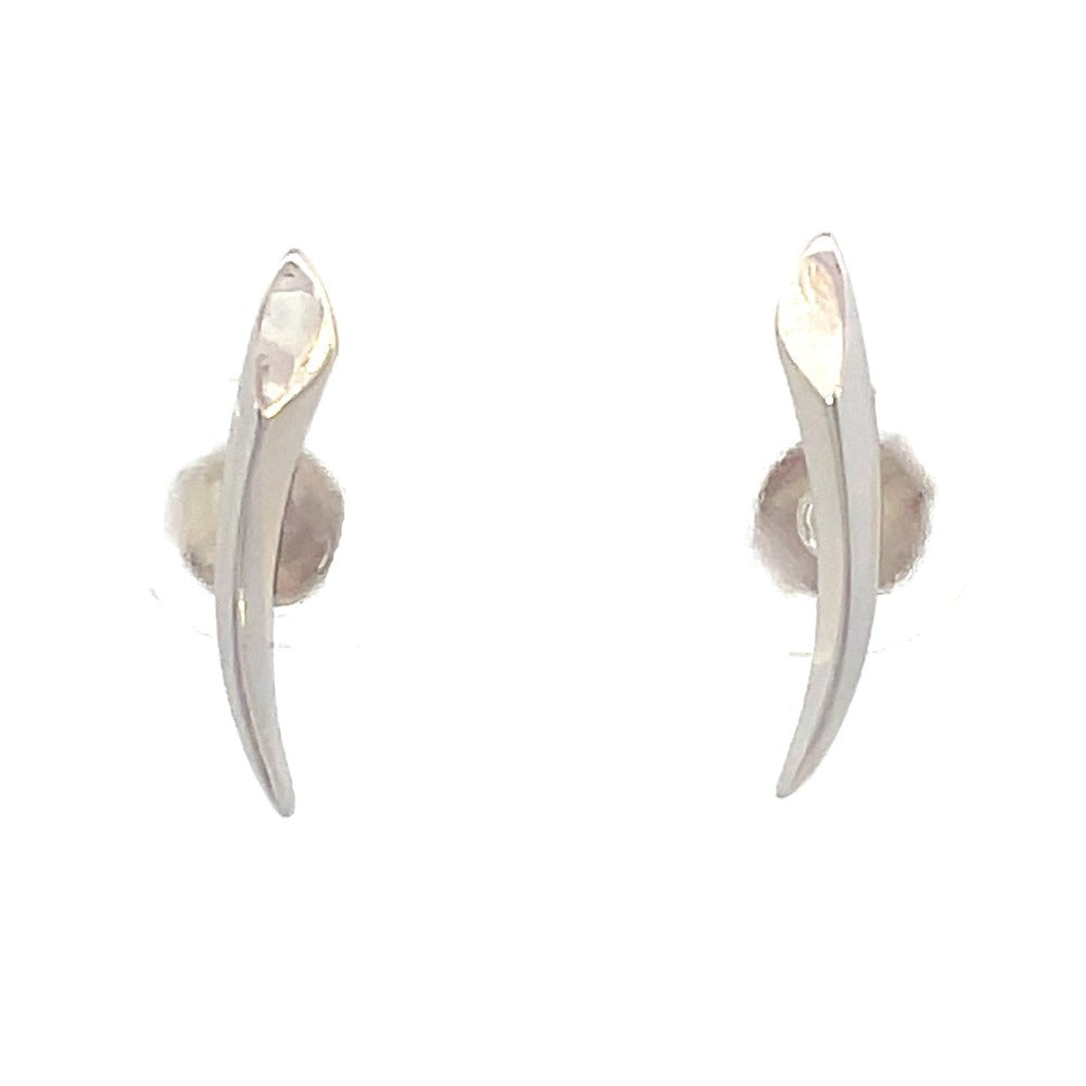 Ania Haie Sterling Silver Arrow Climber Stud Earrings