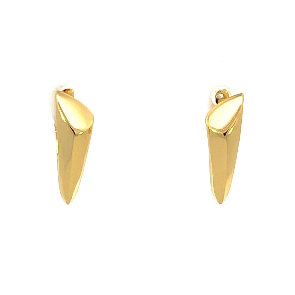 Ania Haie Sterling Silver Arrow Huggie Hoop Earrings with Gold Overlay