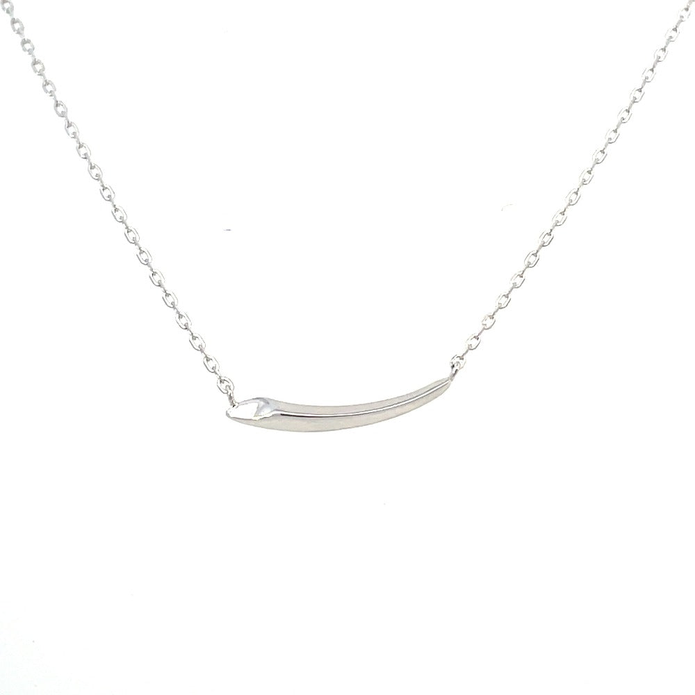 Ania Haie Sterling Silver Arrow Bar Necklace