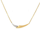 Ania Haie Sterling Silver Arrow Chain Necklace with Gold Overlay