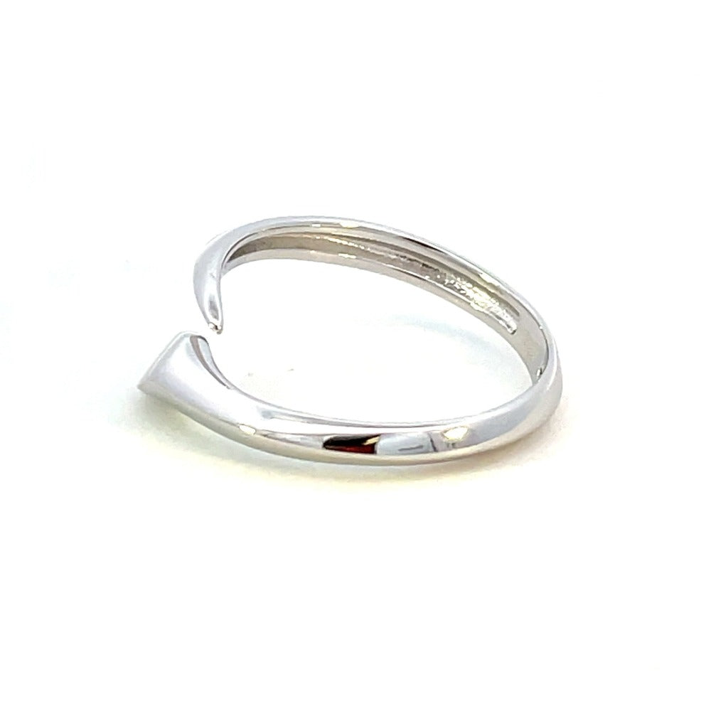 Ania Haie Sterling Silver Adjustable Arrow Twist Ring side 1