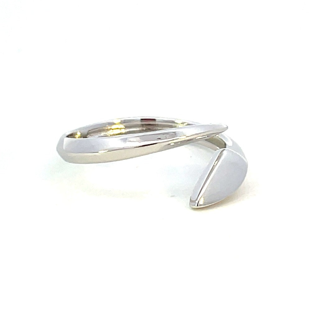 Ania Haie Sterling Silver Adjustable Arrow Twist Ring side 2