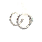 Ania Haie Sterling Silver Huggie Hoop Earrings backs