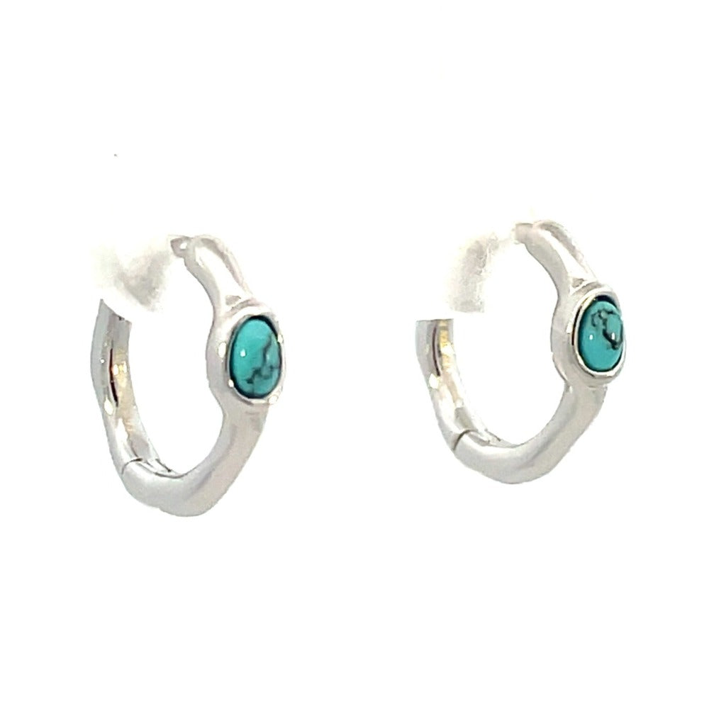 Ania Haie Sterling Silver Huggie Hoop Earrings side 1