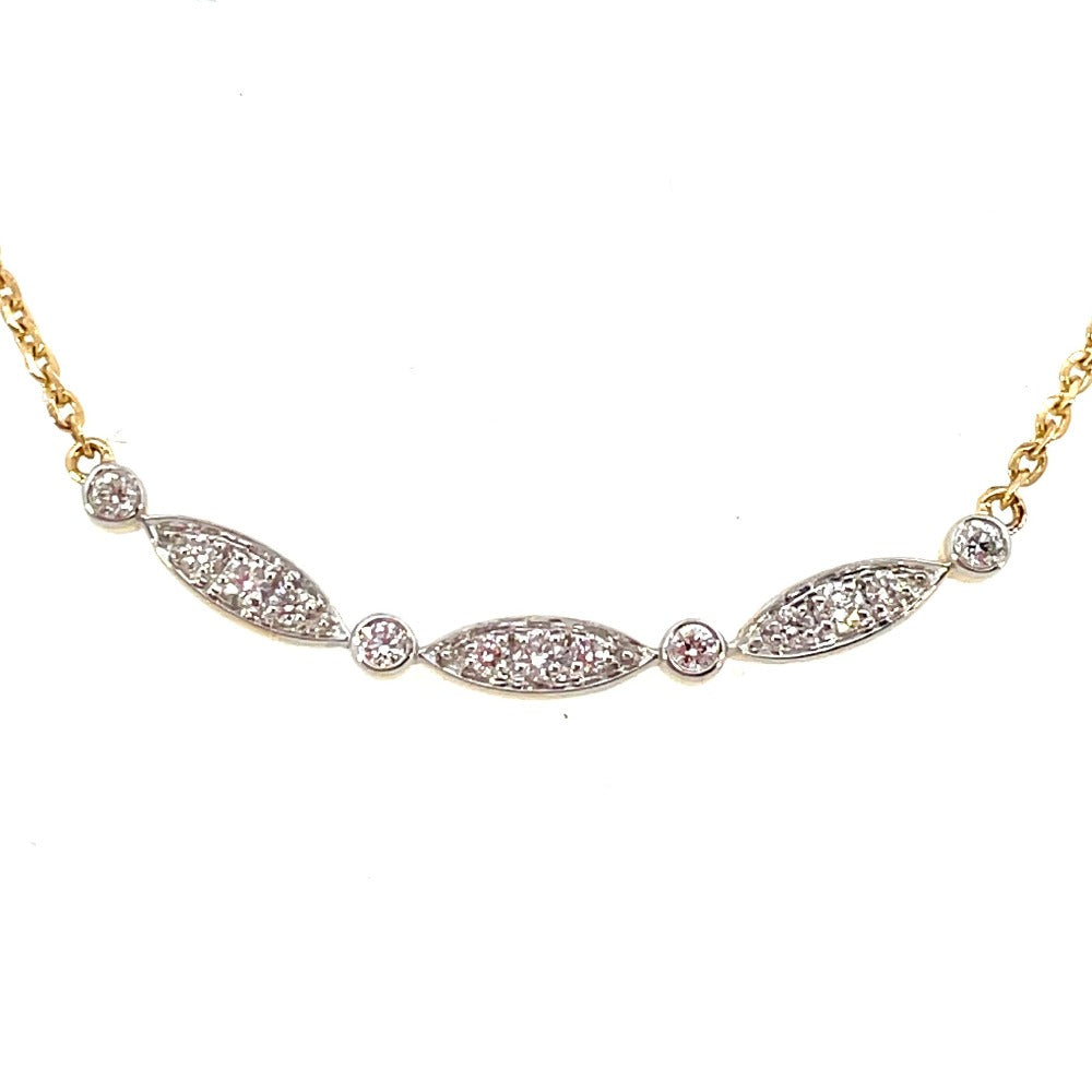 10K Gold Diamond Fashion Necklace