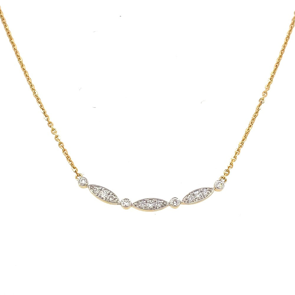 10K Gold Diamond Fashion Necklace