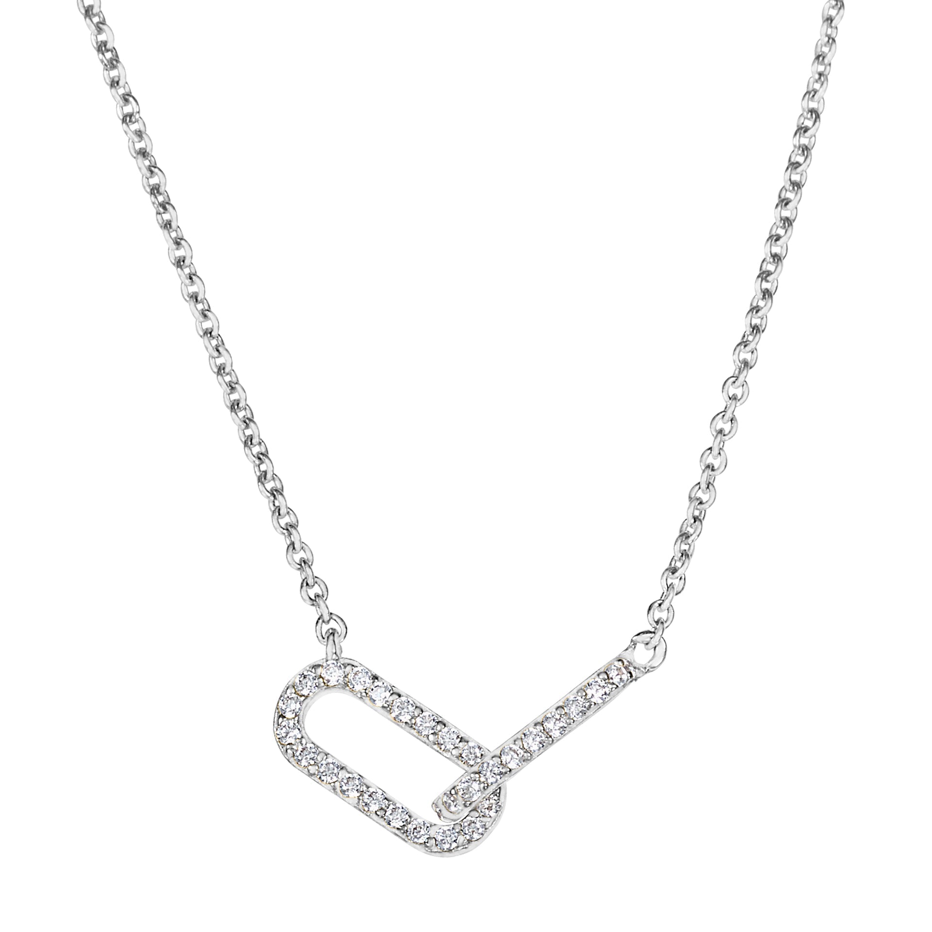 Interlocking Oval Links Necklace (BL2447N)