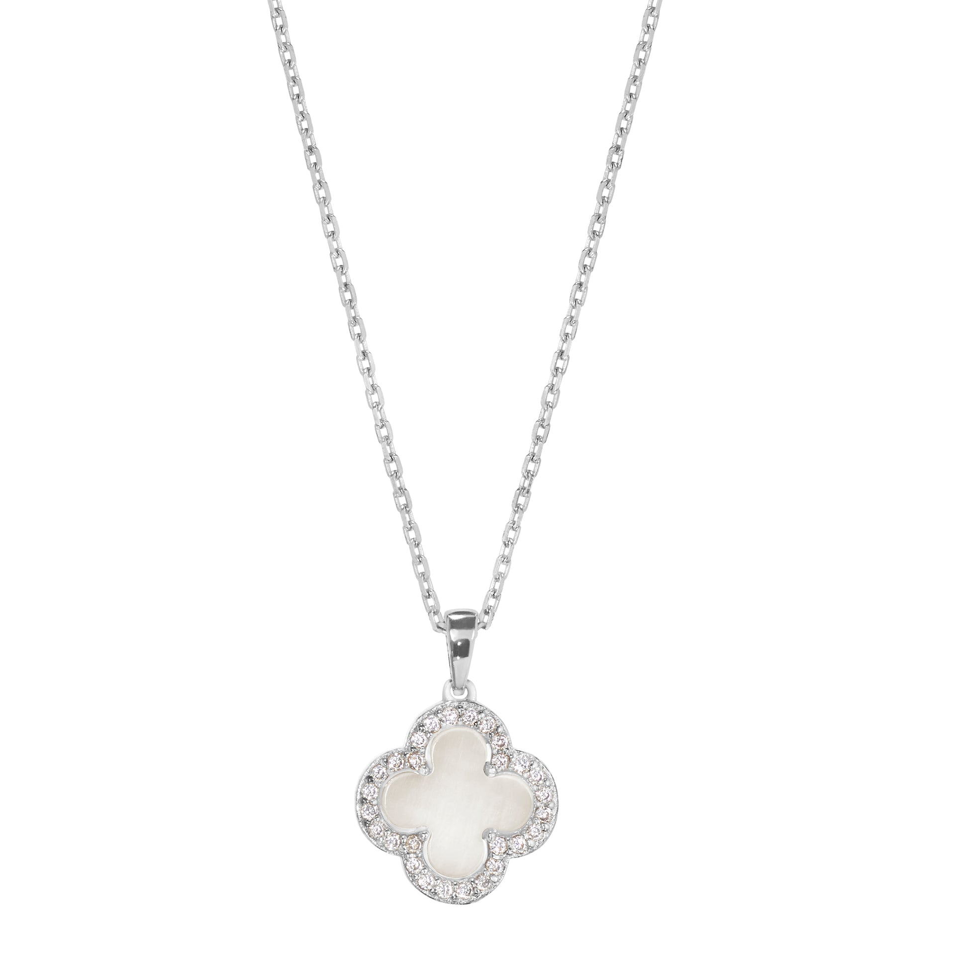 Mother of Pearl Clover Pendant (BL2465N-MOP)