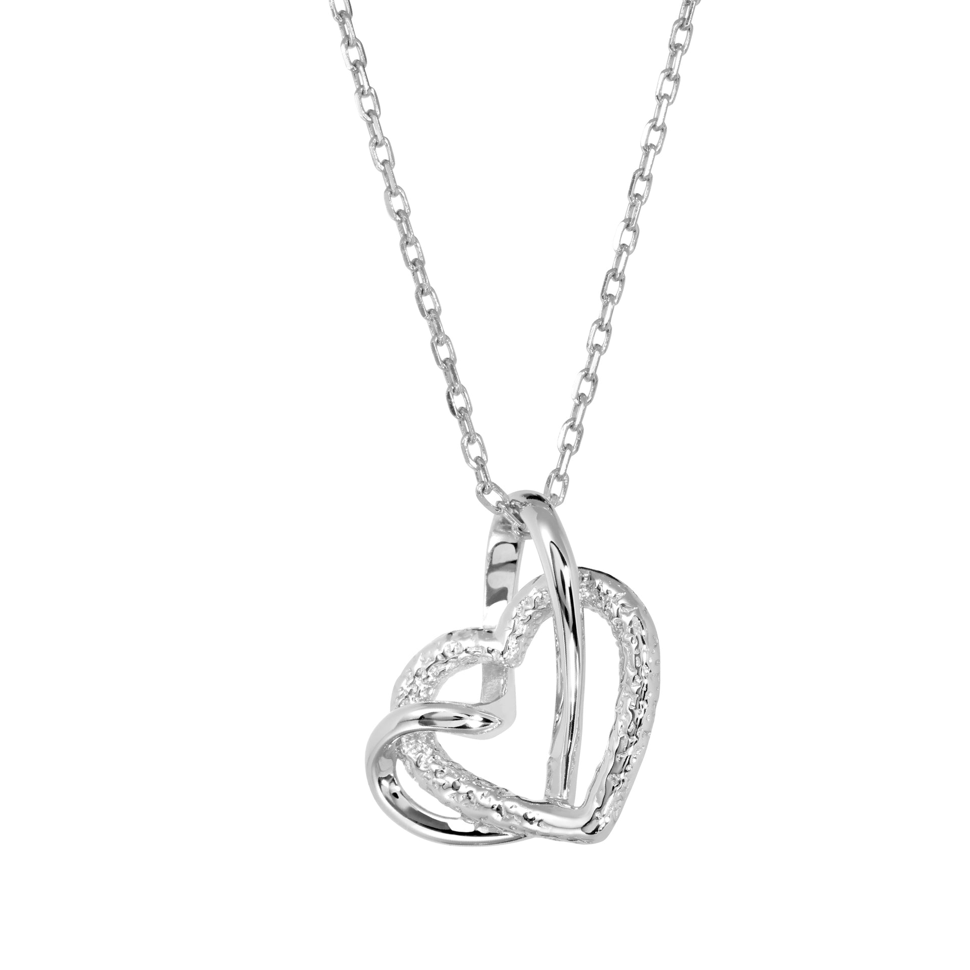 Interlocking Hearts Pendant (BL3006N)