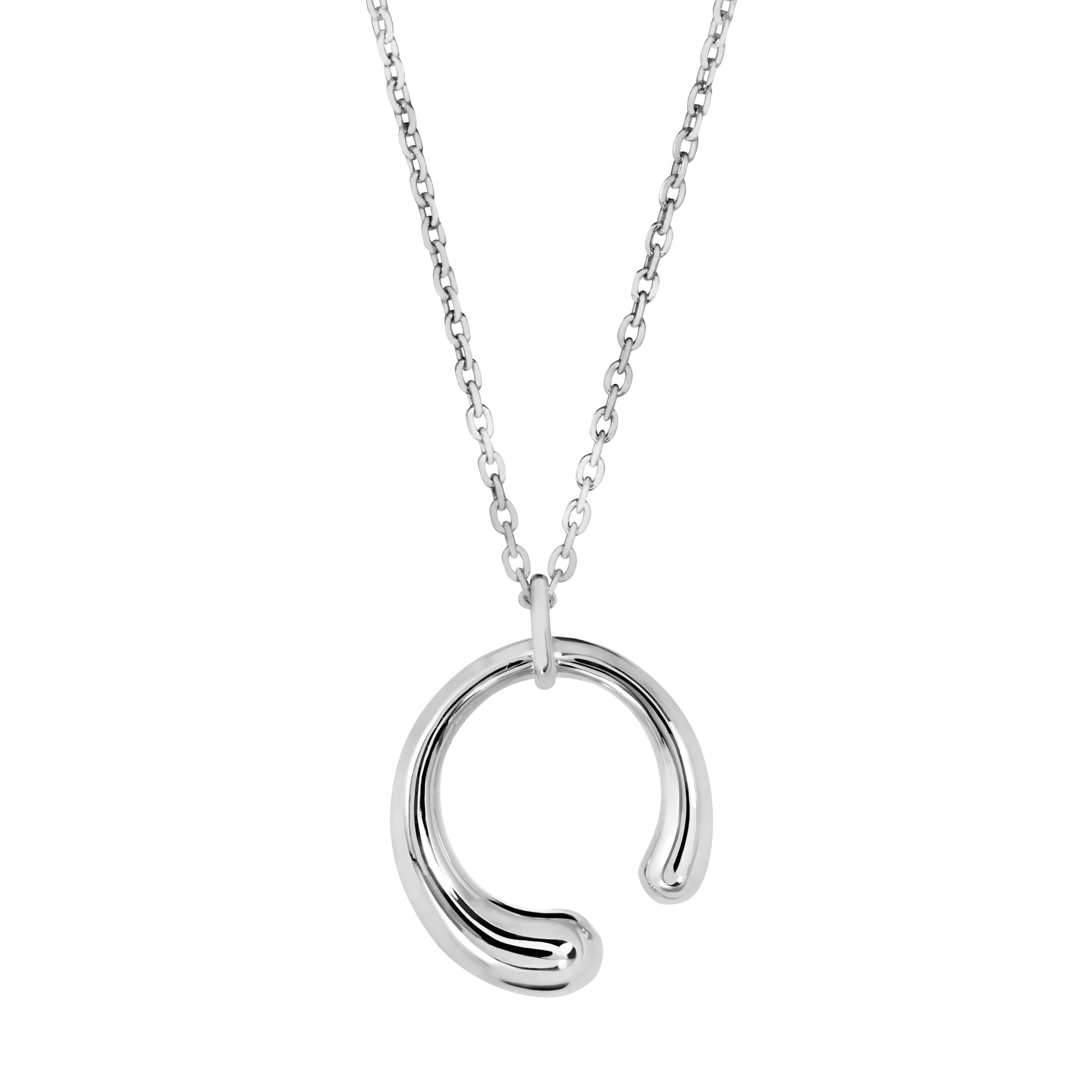 Tapered 3/4 Open Circle Pendant (BL3008N)