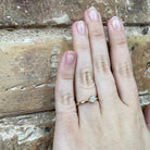 1/3 CT Round Brilliant Cut Diamond Solitaire Engagement Ring on model