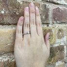 14K White Gold Diamond Engagement Ring on hand
