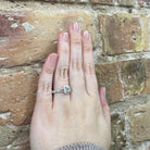14KW Emerald Cut Diamond Engagement Ring 3/4 CTW on hand