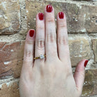 14KY Diamond Solitaire Engagement Ring 3/4 CT on model