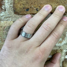 Men's 8mm Celtic Engraved Cobalt Chrome Wedding Band