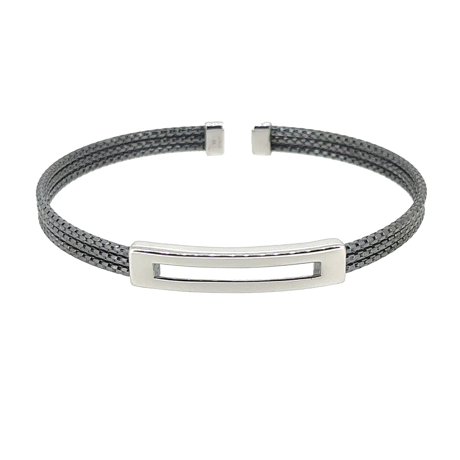 Cuff Bracelet with Open Central Plate (SBR-008-B)