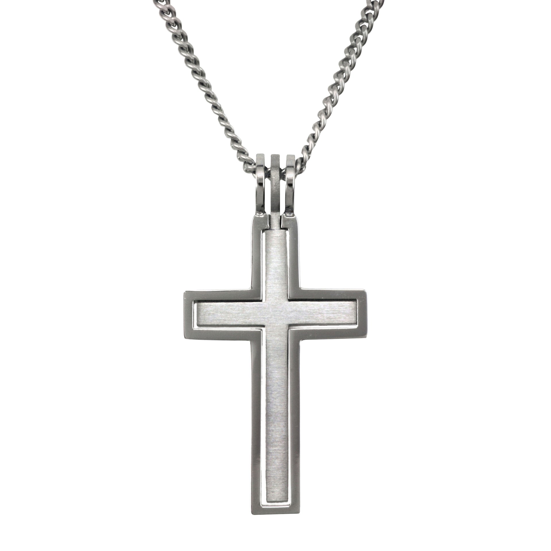 Two Part Florentine and Polished Cross (TCR-001)