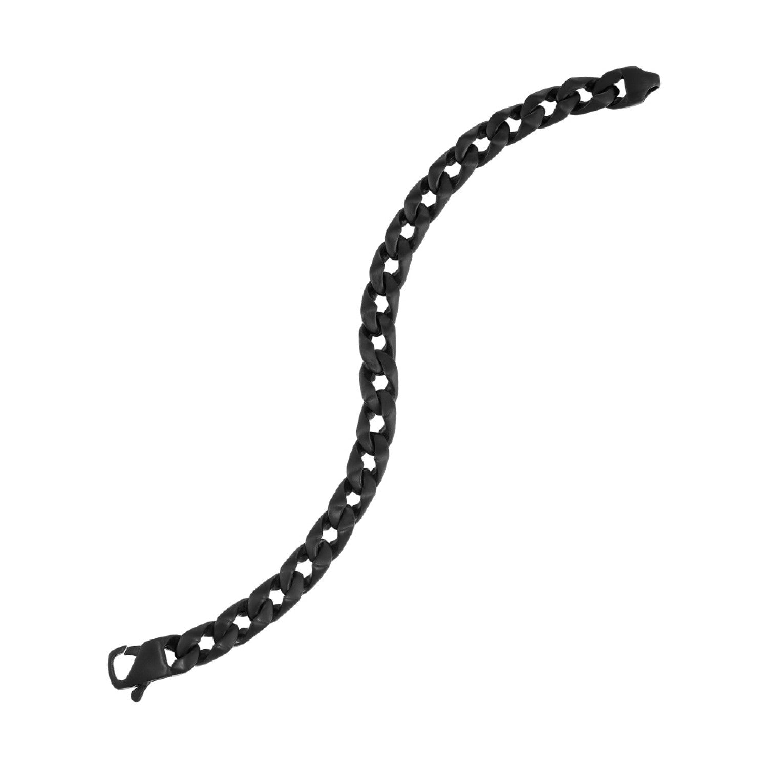 Black Stainless Steel Link Bracelet