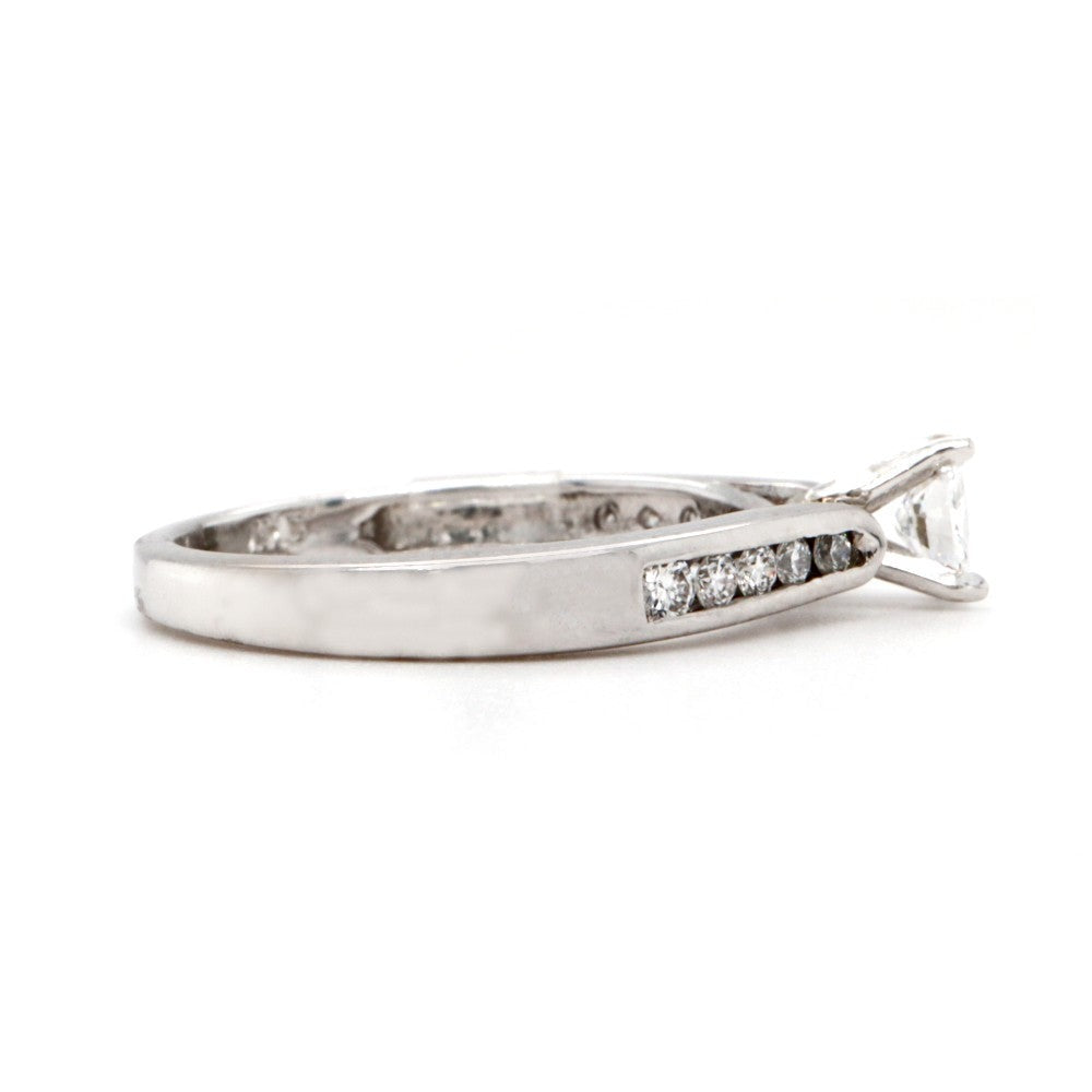 Oval Diamond Engagement Ring side 1