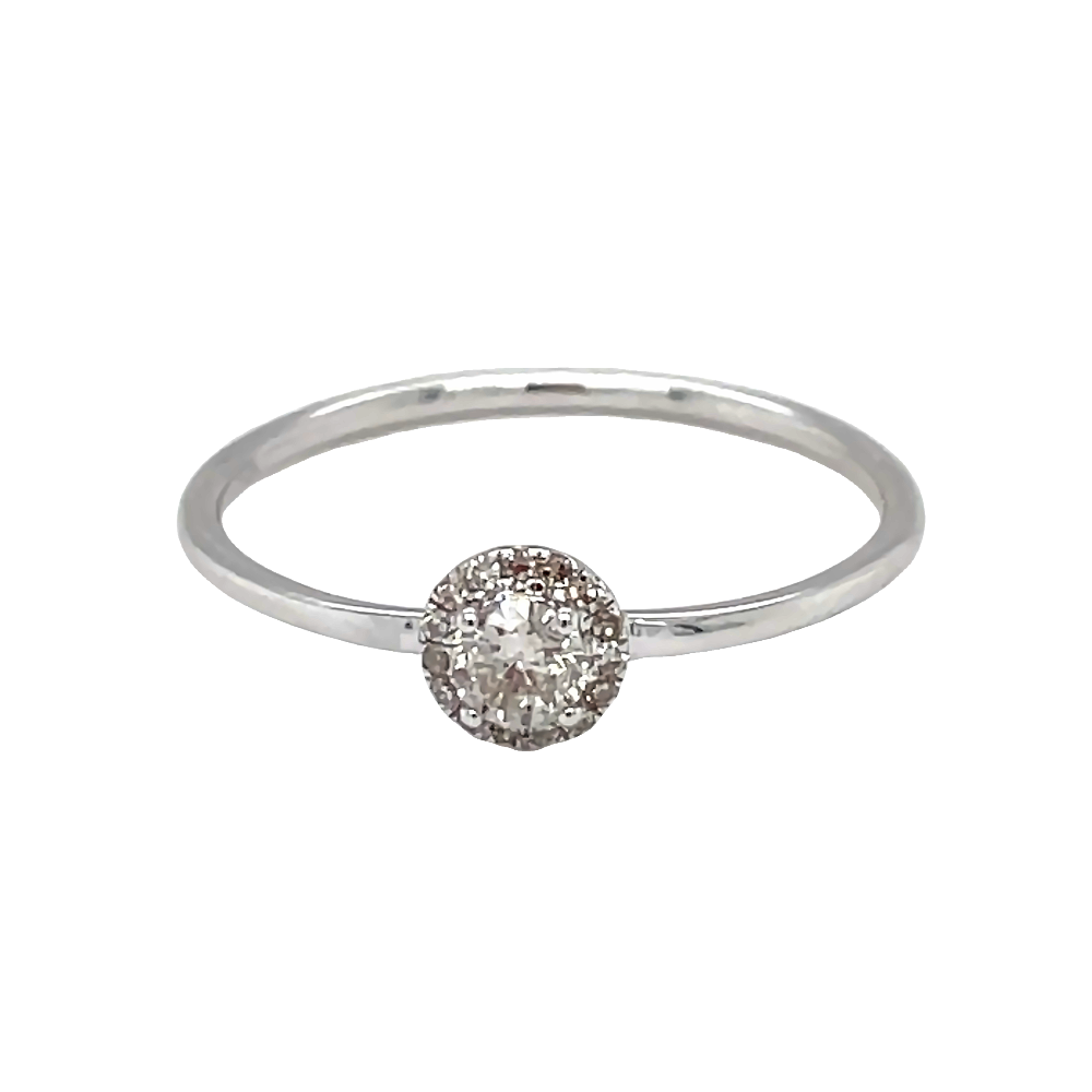 Round Halo Style Engagement Ring