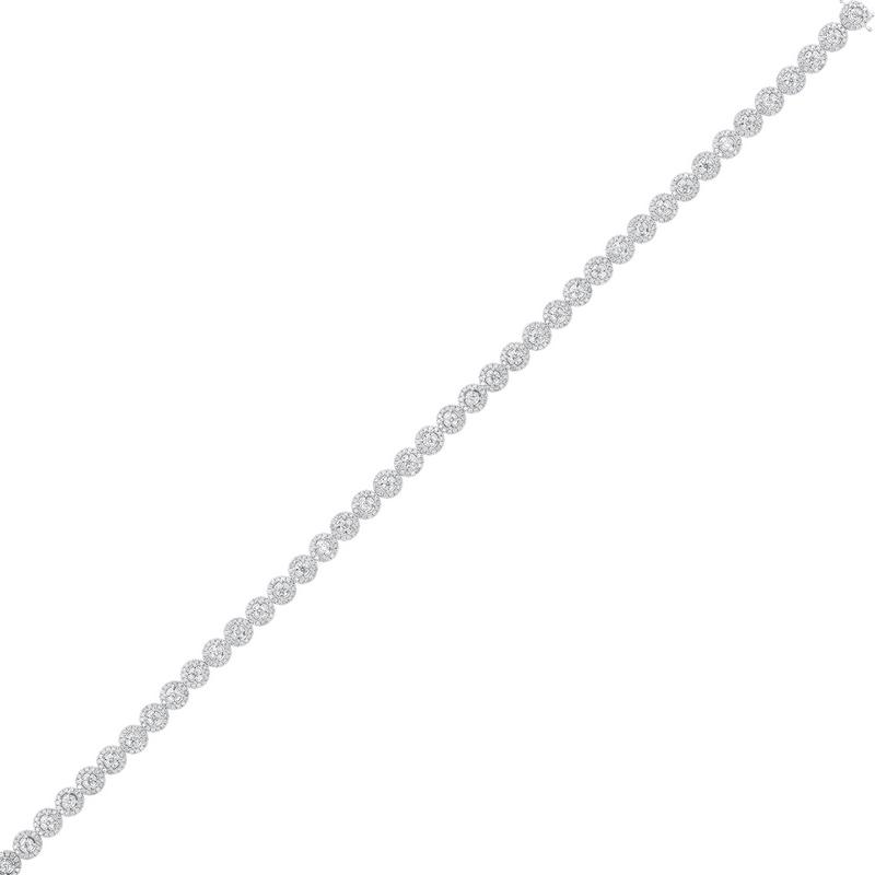 14kw tru ref prong diamond bracelet 4ct, pd10306-ssf