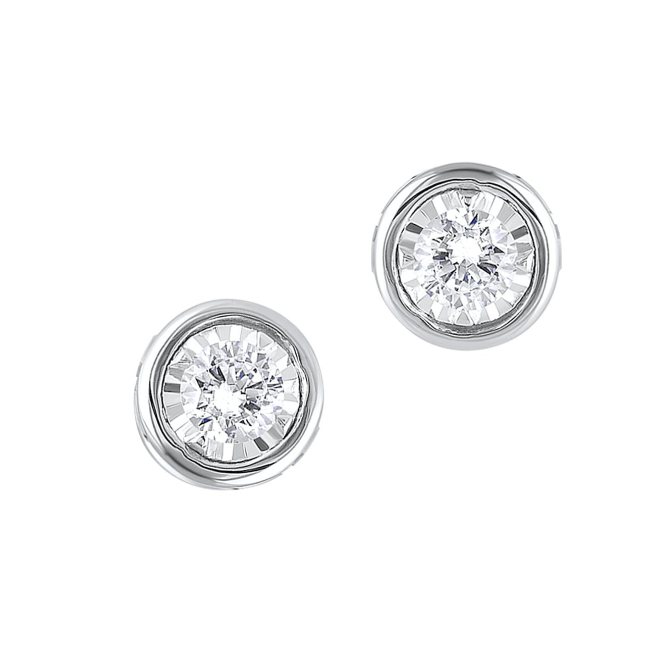 14KTW Circle Earrings 1/6 Ctw, Fernbaugh's Jewelers, ER10186-4WC