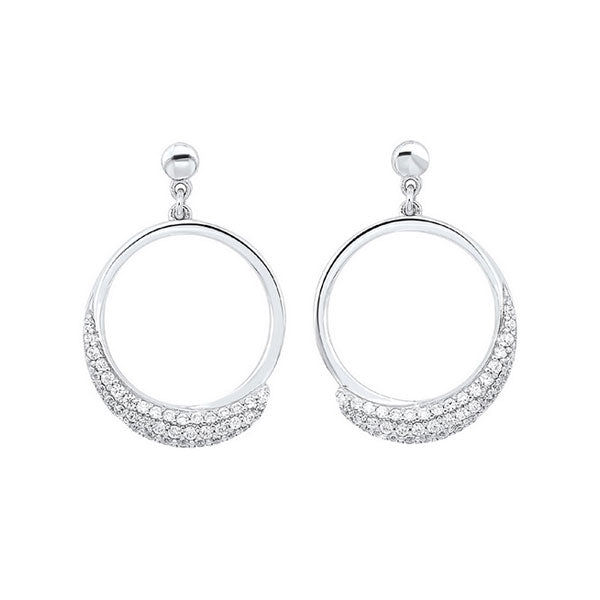 silver (slv 995) fancy fashion earrings