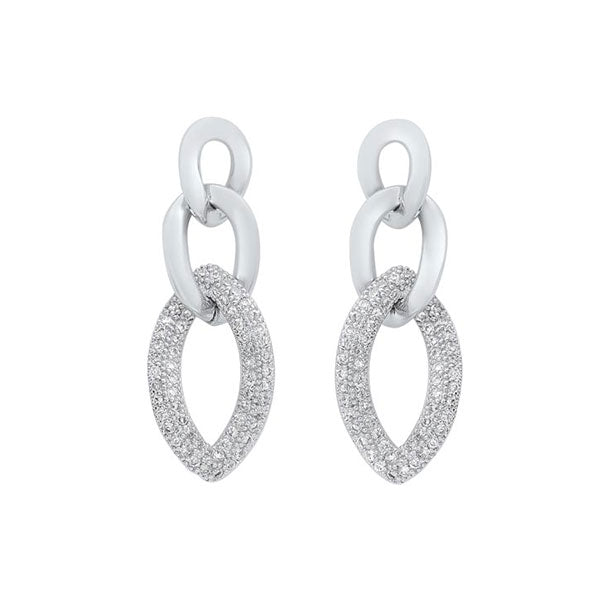 silver (slv 995) fancy fashion earrings
