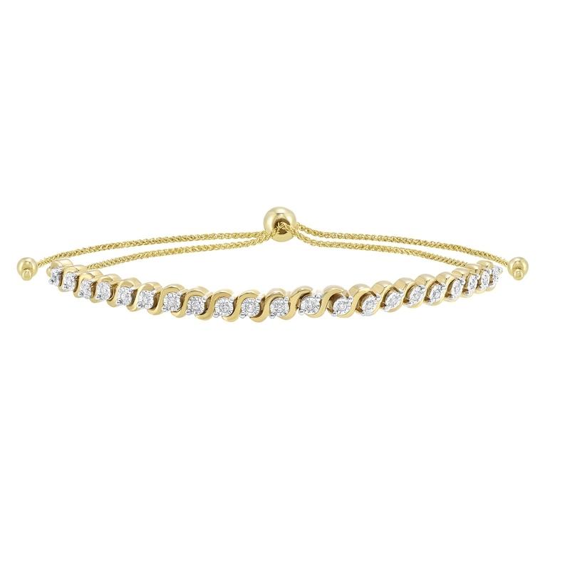 10ky prong diamond bracelet 1/5ct, rg73312-1pd