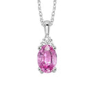 10kw color ens prong opal necklace 1/30ct, er24322-4wc