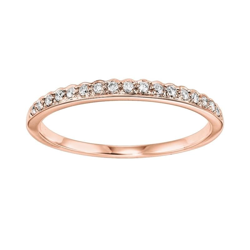 10kr mix prong diamond band 1/8ct