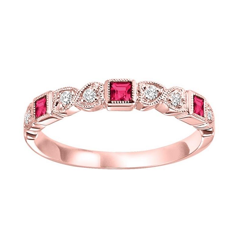 14kr mix bezel ruby band 1/12ct, se6014g4-4w