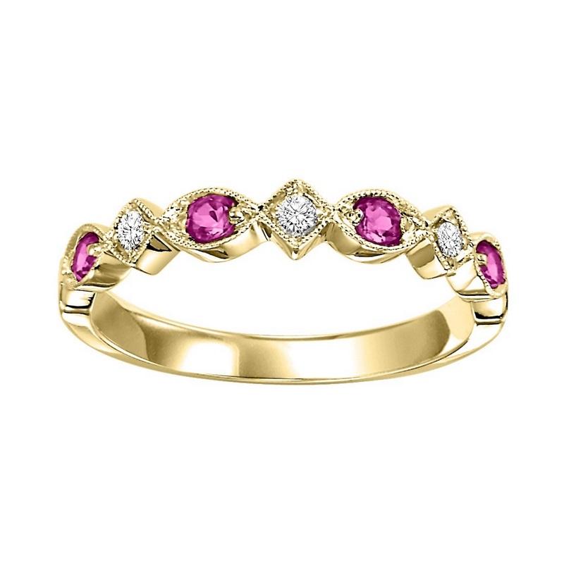 14ky mix prong ruby band 1/20ct, rg71491-4wc