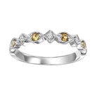 10kw mix prong citrine band 1/20ct
