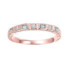 14kr mix bezel blue topaz band, pc8037p1-4w