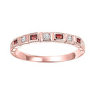 14kr mix bezel garnet band 1/12ct, pc8070p1-4w