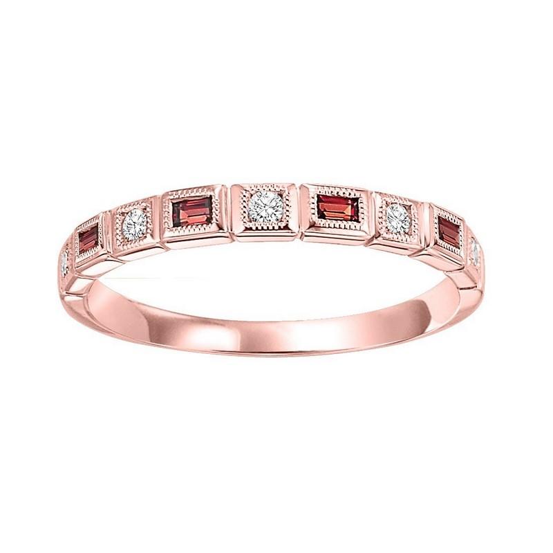 14kr mix bezel garnet band 1/12ct, pc8070p1-4w