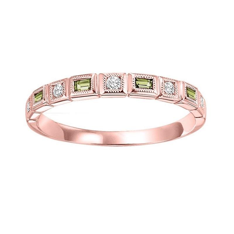14kr mix bezel peridot band 1/12ct, rg73506-4wb