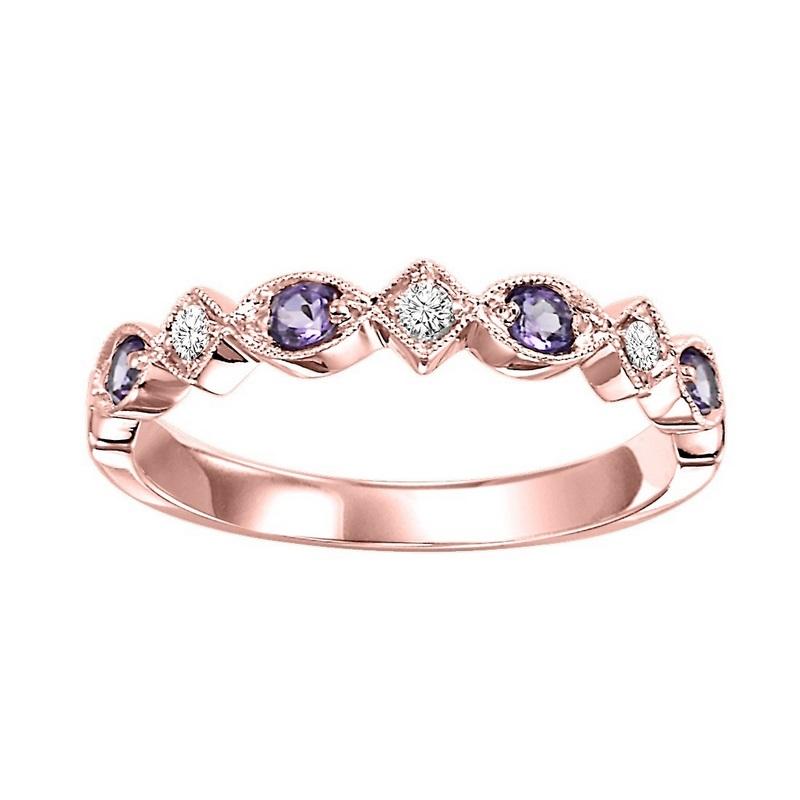 14kr mix prong amethyst band 1/20ct, rg71633-4wb