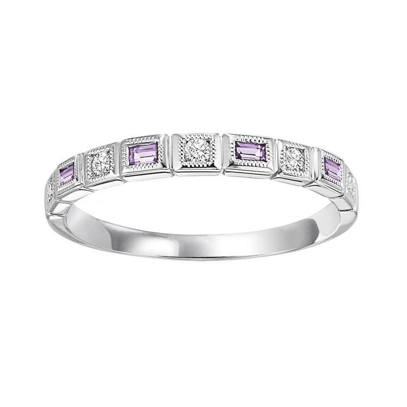 10kw mix bezel alexandrite band 1/12ct