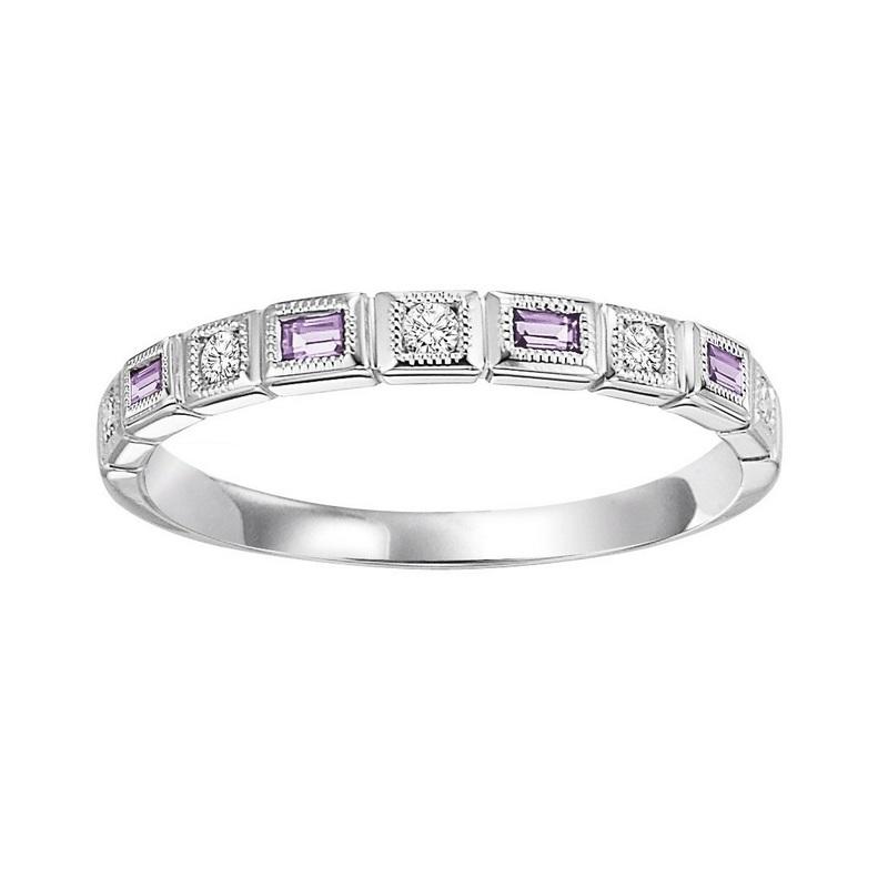 14kw mix bezel alexandrite band 1/10ct, rg71282-4wc