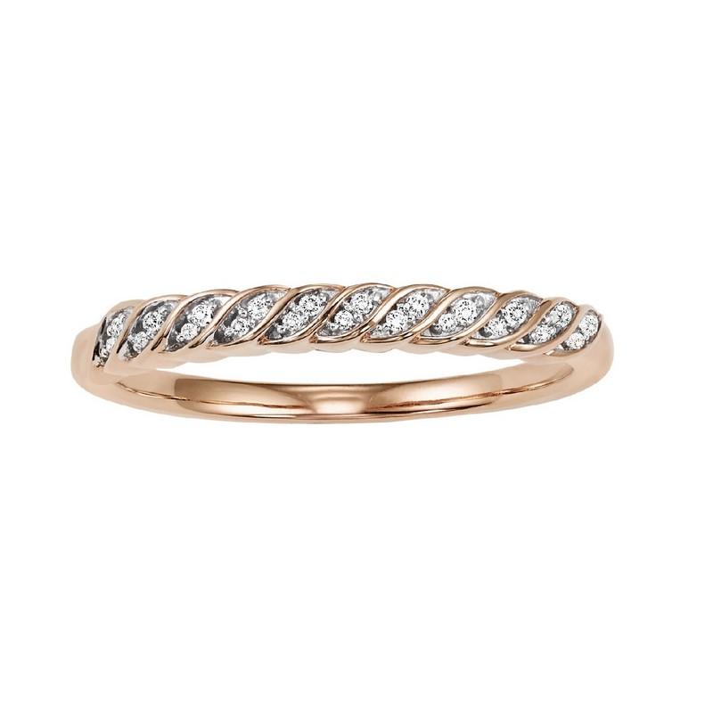 14kr mix prong diamond band 1/20ct, rg71522-4wc
