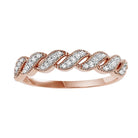 14kr mix prong diamond band 1/10ct, rg71517-4wc