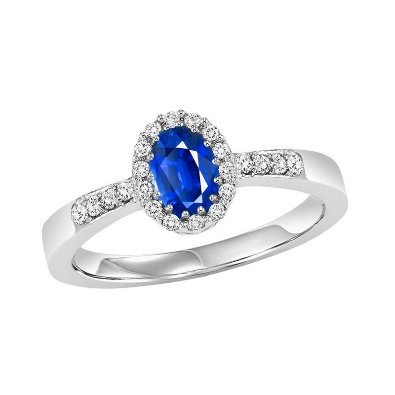 14kw color ens halo prong sapphire ring 1/8ct, rg69494-4wc