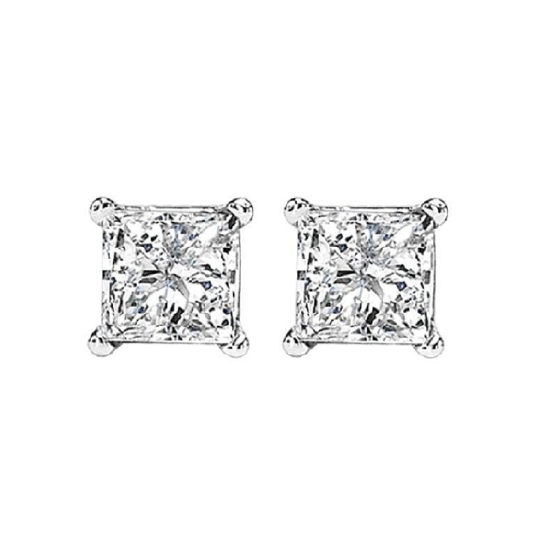 14kw prong diamond studs 3/4ct, fr1068-4yd