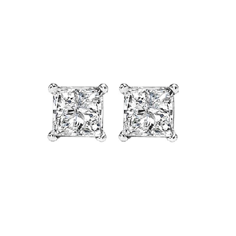 14kw prong diamond studs 3/8ct, fr1226-4pd